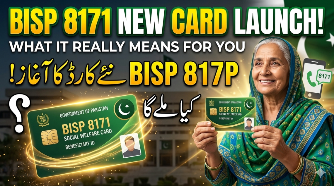 BISP 8171 new card launch for beneficiaries in Pakistan receiving financial support