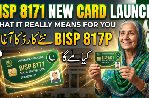 BISP 8171 new card launch for beneficiaries in Pakistan receiving financial support